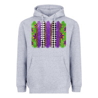 Heather Grey mardi gras brushstrokes Heavyweight Hoodie - Jasminsmagicworld