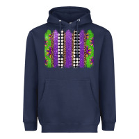 Navy mardi gras brushstrokes Heavyweight Hoodie - Jasminsmagicworld