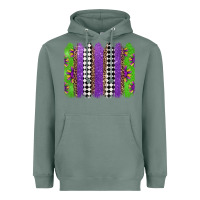 Sage mardi gras brushstrokes Heavyweight Hoodie - Jasminsmagicworld