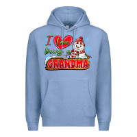 Colony Blue i love being a grandma Premium Hoodie - MaliasSmallBusiness