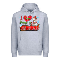 Heather Grey i love being a grandma Premium Hoodie - MaliasSmallBusiness