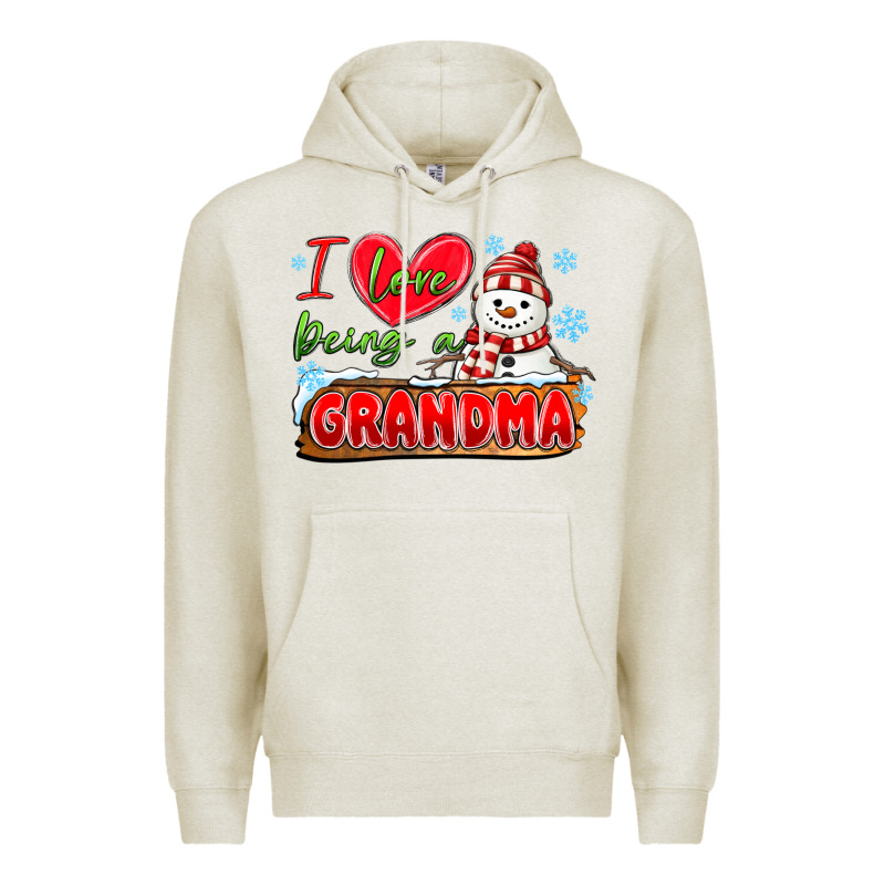 I Love Being A Grandma Premium Hoodie by MaliasSmallBusiness | Teevron