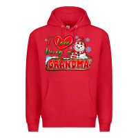 Red i love being a grandma Premium Hoodie - MaliasSmallBusiness