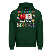 Forest Green happy 100 days of school Urban Hoodie - Artiststas