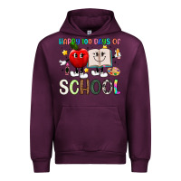 Mauve Wine happy 100 days of school Urban Hoodie - Artiststas