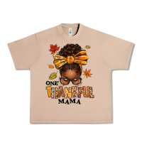 Burro one thankful mama afro messy bun Urban Heavy Tee - texasbilliewilder