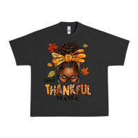 Pigment Black one thankful mama afro messy bun Urban Heavy Tee - texasbilliewilder