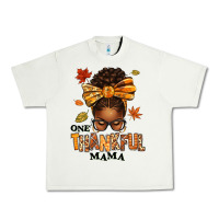 Pistachio one thankful mama afro messy bun Urban Heavy Tee - texasbilliewilder