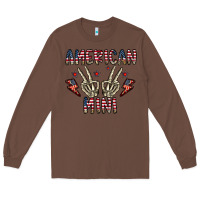 Chestnut american mini Long Sleeve Tee - CowhideDigitalArt
