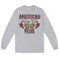 Moon Dust american mini Long Sleeve Tee - CowhideDigitalArt