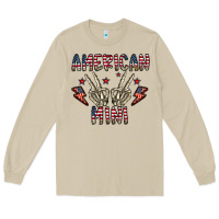 Mushroom american mini Long Sleeve Tee - CowhideDigitalArt