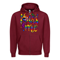 Burgundy kiss me Zipper Hoodie - JahusDesignShop