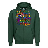 Sports Green kiss me Zipper Hoodie - JahusDesignShop