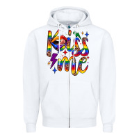 White kiss me Zipper Hoodie - JahusDesignShop