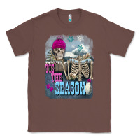 Chestnut Winter tis the season skeleton Classic Tee - FaDigitalArtStudio