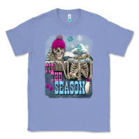 Colony Blue Winter tis the season skeleton Classic Tee - FaDigitalArtStudio