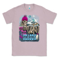 Lilac Winter tis the season skeleton Classic Tee - FaDigitalArtStudio