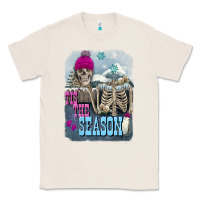 Natural Winter tis the season skeleton Classic Tee - FaDigitalArtStudio
