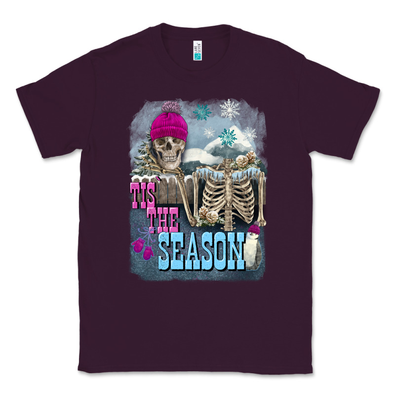 Winter Tis The Season Skeleton Classic Tee by FaDigitalArtStudio | Teevron