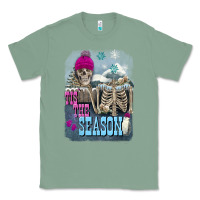 Sage Winter tis the season skeleton Classic Tee - FaDigitalArtStudio