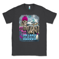 Smoke Winter tis the season skeleton Classic Tee - FaDigitalArtStudio