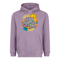 Lavender Here comes the sun Heavyweight Hoodie - NancyCooperArtShop