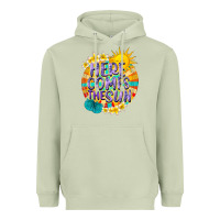 Matcha Here comes the sun Heavyweight Hoodie - NancyCooperArtShop