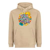 Mushroom Here comes the sun Heavyweight Hoodie - NancyCooperArtShop