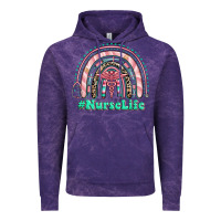 Cloud Purple nurse life rainbow Vintage Hoodie - RanaPortraitStore