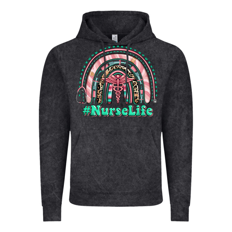 Nurse Life Rainbow Vintage Hoodie by RanaPortraitStore | Teevron