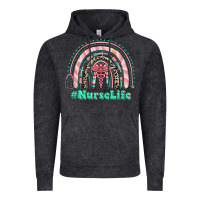 Vintage Black nurse life rainbow Vintage Hoodie - RanaPortraitStore