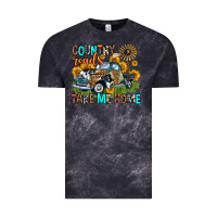 Cloud Black country roads take me home Vintage Tee - Zillion Design Studio