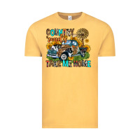 Vintage Mustard country roads take me home Vintage Tee - Zillion Design Studio