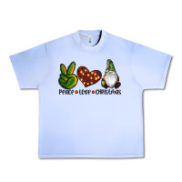 Peace Love Gnomes Christmas Urban Heavy Tee | Teevron