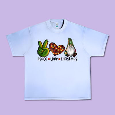 Peace Love Gnomes Christmas Urban Heavy Tee Designed By Ranaportraitstore