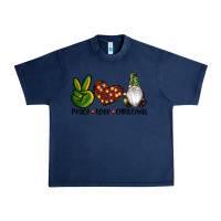 Navy peace love gnomes christmas Urban Heavy Tee - RanaPortraitStore