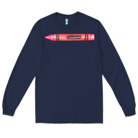 Navy pink crayon fa element Long Sleeve Tee - FaDigitalArtStudio