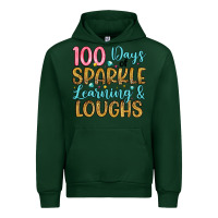 Forest Green 100 days of sparkle learning and loughs Urban Hoodie - Artiststas