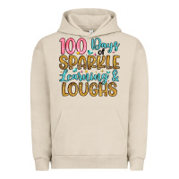 Pigment French Oak 100 days of sparkle learning and loughs Urban Hoodie - Artiststas