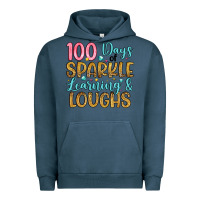 Pigment Midnight Navy 100 days of sparkle learning and loughs Urban Hoodie - Artiststas
