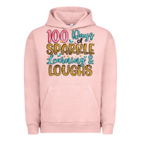 Pigment Salmon 100 days of sparkle learning and loughs Urban Hoodie - Artiststas