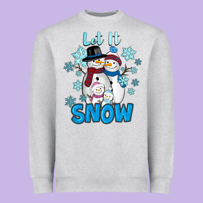 Heavyweight Sweatshirt Let It Snow