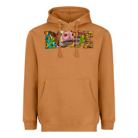 Meerkat Western Love Simmental Cow Heavyweight Hoodie - LillyAllenDesigns