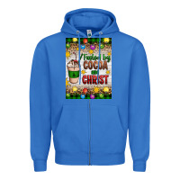 True Royal christmas fueled by cocoa and christ Zipper Hoodie - Artiststas