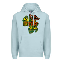 Blue Mist black history month Premium Hoodie - NancyCooperArtShop