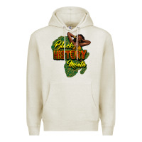 Oatmeal Heather black history month Premium Hoodie - NancyCooperArtShop