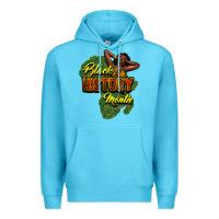 Ocean Blue black history month Premium Hoodie - NancyCooperArtShop