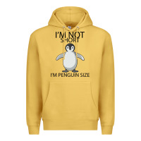 Antique Gold I'm Not Short I'm Penguin Size Premium Hoodie - Bettercallsaul