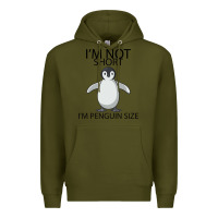 Army Green I'm Not Short I'm Penguin Size Premium Hoodie - Bettercallsaul