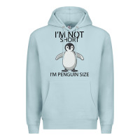 Blue Mist I'm Not Short I'm Penguin Size Premium Hoodie - Bettercallsaul